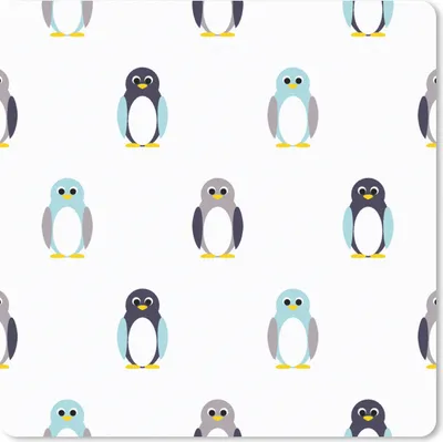 Produktbild von MuchoWow® Mauspad Mousepad Gestaltung - Tiere - Pinguin 20x20 cm - Mousepads - Maus Mat - Pad - Mausunterlage - Desk Mat - Bureauartikeln