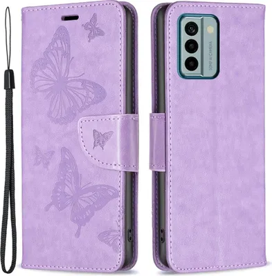 Produktbild von Nokia G22 Hülle - Coverup Schmetterlinge Klapphülle - Lila