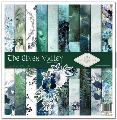Produktbild von Scrapbooking-Papier Set 30×30 cm – SLS-005 The Elven Valley – ITD Collection