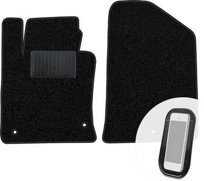 Produktbild von moto-MOLTICO Vorne Fußmatten Auto Velours Autoteppiche Schwarz Automatten Set 2-teilig passend für Kia Proceed I 2007-2012