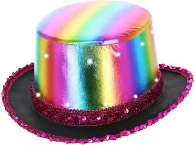 Immagine prodotto di Smiffys - Cappello a cilindro con illuminazione a LED per uomo/donna Unisex SM1861 (taglia unica) (colorato)