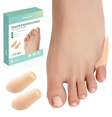 Immagine prodotto di Hallux Valgus, cuscinetti, 8 pezzi, separatori per dita, per l'alluce valgo, protezione per il piede