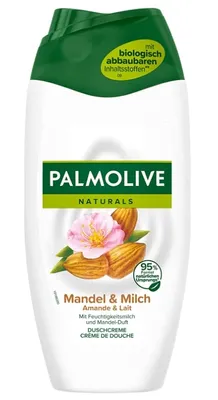 Zdjęcie produktu dla Palmolive Naturals Almond & Milk Żel pod prysznic, 250 ml (PRODUKT Z NIEMIEC)