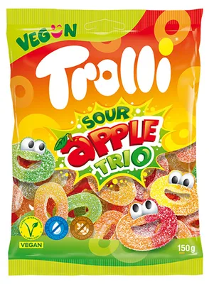 Produktbild von Trolli Sour Apple Trio 150g