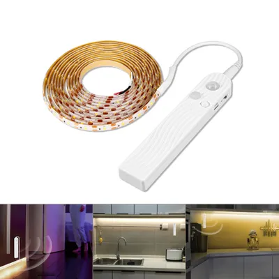 Produktbild von LED-Stripe-Profil LED-Lichtleiste, 1m/5m Intelligenter Sensor Dimmbar Warmweiß, Kaltweiß