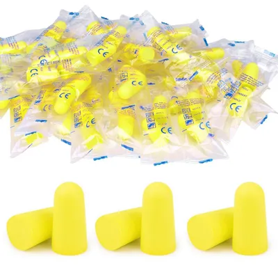 Obrázok produktu pre Zátky do uší, 30 párov, 38 dB SNR, redukcia hluku, žlté