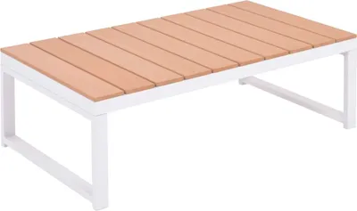 Produktbild von vidaXL 5-tlg. Garten-Lounge-Set mit Auflagen Aluminium und WPC