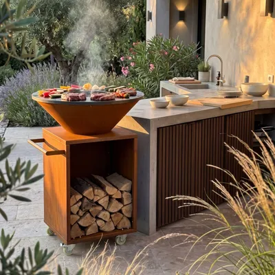 Produktbild von ASH Fuego Plancha BBQ aus Cortenstahl