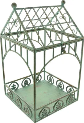 Produktbild von Dekohaus Ornamente, Metall, aufklappbares Dach Maße: 25 x 25 x 46 cm