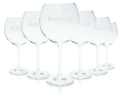 Produktbild von 6x Pampelle Glas 0,62l Ballonglas Martini Royal Kelch Gläser Set Aperitif Drink