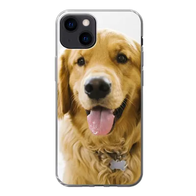 Produktbild von MuchoWow® Handyhülle Schutzhülle Hülle für iPhone 13 Porträt eines superschönen Golden Retrievers Silikon Softcase Handy Hülle - Karteninhaber