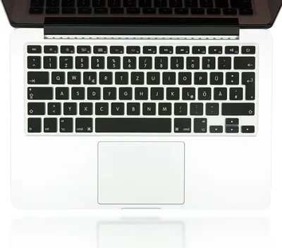Produktbild von NALIA Keyboard Schutzfolie kompatibel mit Macbook Air / Pro / Pro Retina 13' & 15' Zoll, Tastaturschutz Aufkleber Silikon Film Unibody Abdeckung Cover Folie Dünn Transparent, Farbe:Schwarz