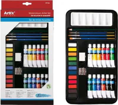 Obrázek produktu pro Artix PP194 sada akvarelových barev 12x 12 ml + příslušenství