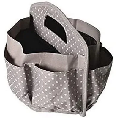 Produktbild von Artemio 18001015 Aufbewahrungstasche – Taupe gepunktet – 9 x 22,5 x 26 cm, Texti