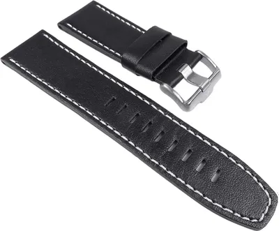 Produktbild von Jacques Lemans Ersatzband Uhrenarmband Leder Band 26mm für 1-1366, Farbe:schwarz