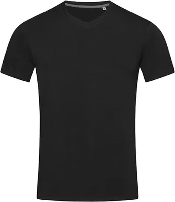 Produktbild von Stedman ST9610 | V-Neck Clive Herren T-Shirt - Farbe: Black Opal - Größe: S