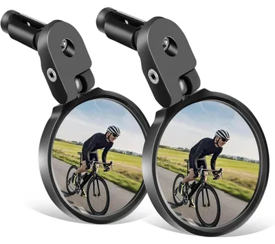 Produktbild von Fahrradspiegel E-bike 360° Schwenkbar für Lenker 17,4-22 mm, Konvexer Spiegel562_ABC