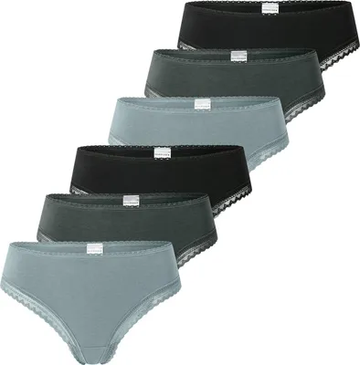 Produktbild von Schiesser Damen Tanga Modern Multipacks 6-Pack, sortiert4 - Größe 46