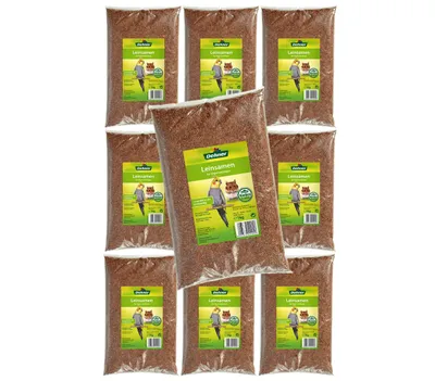 Productafbeelding van Dehner vogel- en knaagdiervoer, lijnzaad, 10 x 1 kg (10 kg)