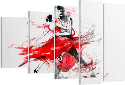 Produktbild von Bild auf Leinwand - Leinwandbild - Tanz Aktion Aktivität - 150x100cm - Wand Bild - Wanddeko - Leinwanddruck - Bilder - Kunstdruck - Wanddekoration - Leinwand bilder - Wandkunst - EG150x100-3052
