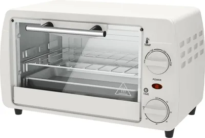 Zdjęcie produktu dla Mini piekarnik 10 litrów 750 W Mały piekarnik elektryczny z temperaturą do 230 °C. Timer 60 minut Blacha do pieczenia i ruszt 36,5 x 26 x 22 cm Kremowo-biały Aosom