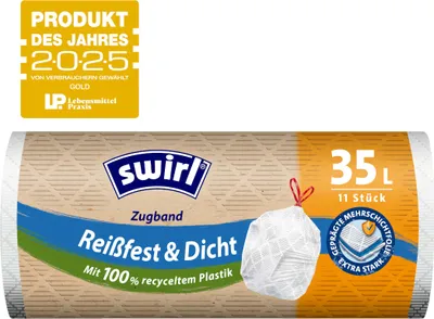 Obrázok produktu pre Vložky do koša Swirl so šnúrkou 35 litrov a 11 kusov 1 balenie