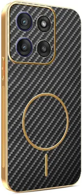 Immagine prodotto di Custodia MagSafe per Motorola Moto G56 - Cover posteriore Phonesta Luxury Carbon Fiber - Nero