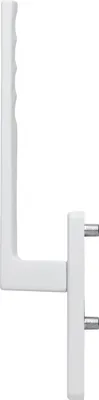 Image de Poignée de porte coulissante à levage HOPPE TOULON extérieur PZ, longueur 253, aluminium blanc
