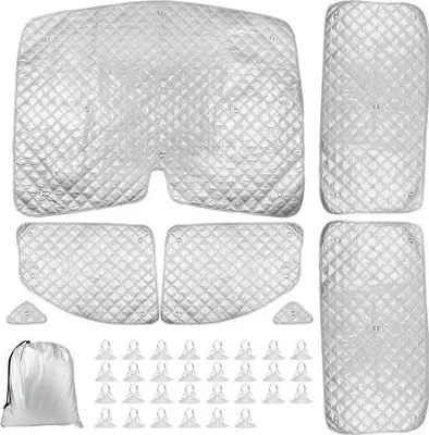 Produktbild von Famanu Auto-Sonnenschutz für die Windschutzscheibe - Innenraum, silber