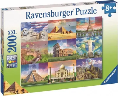 Obrázok produktu pre Detsk Puzzle 200 dielikov - Monumenty sveta