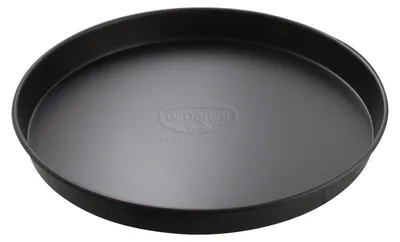 Produktbild von Dr. Oetker Pizza- & Kuchenblech Ø 20 cm, Backblech für saftigen Kuchen & knusprige Pizza, Kuchenform aus Stahl mit Antihaftbeschichtung