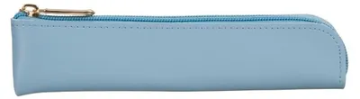 Imagen del producto de Estuche para bolígrafos, con apariencia de cuero, color azul