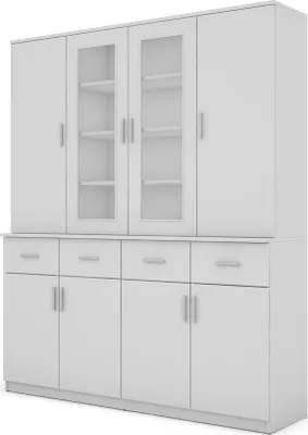 Zdjęcie produktu dla Meblast | kredens 170 cm | biały - Minimalistyczny wygląd, praktyczny, ponadczasowy