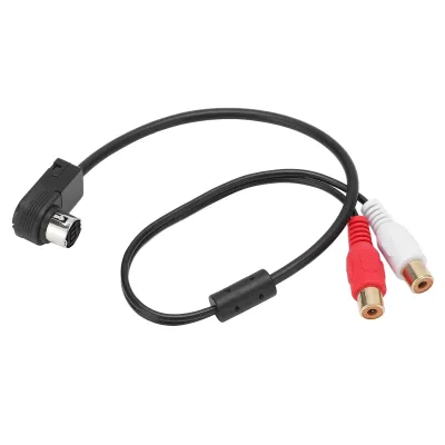 Image de Adaptateur de câble audio Adaptateur de câble audio RCA Adaptateur d'autoradio Câble audio supplémentaire Connecteur audio de voiture Adaptateur auxiliaire Bluetooth
