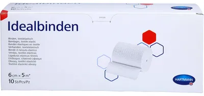 Produktbild von Hartmann Idealbinden ohne Verbandklammer 10 Stück 6 cm x 5 m