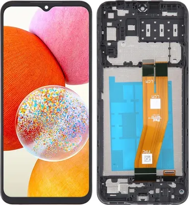 Produktbild von Originálny LCD displej a dotykové sklo, náhradný displej pre Samsung Galaxy A14 4G (SM-A145) (IPS) s rámom (REF), náhradné diely pre smartfón