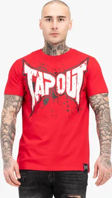 Zdjęcie produktu dla T-shirt męski regular fit SPLASHING czerwony/czarny/biały L Tapout