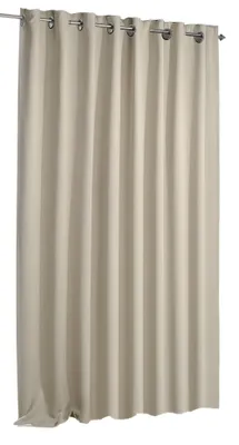 Produktbild von Verdunklungsvorhang beige Ösen 135x175 cm Vorhang blickdicht Gardine