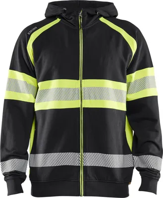 Produktbild von Blakläder High Vis Kapuzenjacke 3552, Farbe:Schwarz/High Vis Gelb, Größe:XL