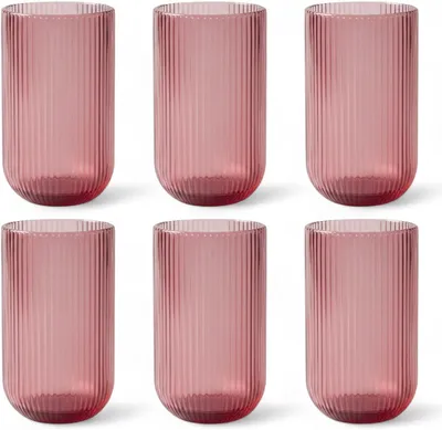 Obrázok produktu pre Sada pohárov 6 ks, fialová, pre párty