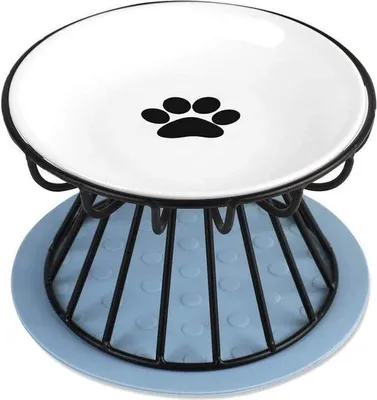Produktbild von Famanu Katzenschale aus Edelstahl, erhöht und kippbar - 15 cm