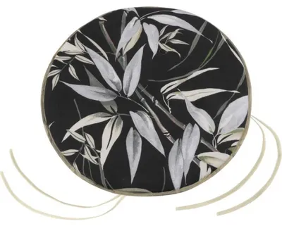 Produktbild von EMA rundes Sitzkissen - Durchmesser 40 cm - Schwarz,Grau