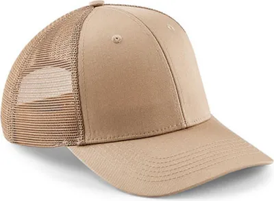 Produktbild von Beechfield B646 | 6-Panel-Design Urbanwear Trucker - Farbe: Warm Sand - Größe: One Size