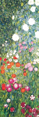 Produktbild von Gustav Klimt Kunstdruck Bild - Blumengarten, 1906-08 (91 x 30 cm)