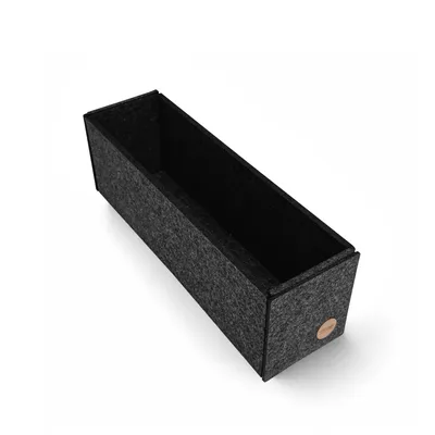 Produktbild von Aufbewahrungsbox CLEAN Filz 35 x 10 x 12 cm ohne Deckel in anthrazit meliert