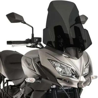 Productafbeelding van PUIG touring windscherm, donker gerookt, goedgekeurd (ABE) voor Kawasaki