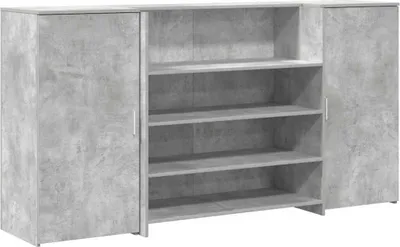 Obrázok produktu pre Recepčný stôl betónovo sivý 200x50x103,5 cm kompozitné drevo