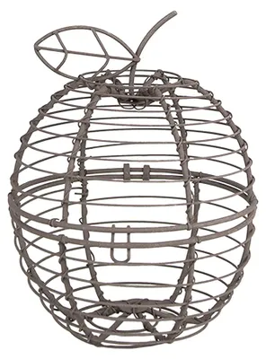 Produktbild von Clayre & Eef Korb Apfel Ø 11x14 cm Braun Metall