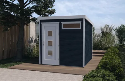 Produktbild von weka Komfort-Gartenhaus 171 wekaLine Gr. 1, anthrazit, hohe ET/F