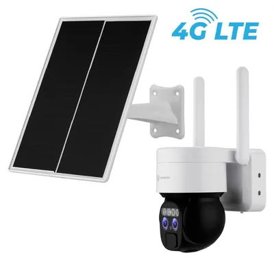 Produktbild von LUVISION 4G / LTE DUO PTZ Solar Überwachungskamera Kamera für SIM Karte 12x opt. Zoom Sirene